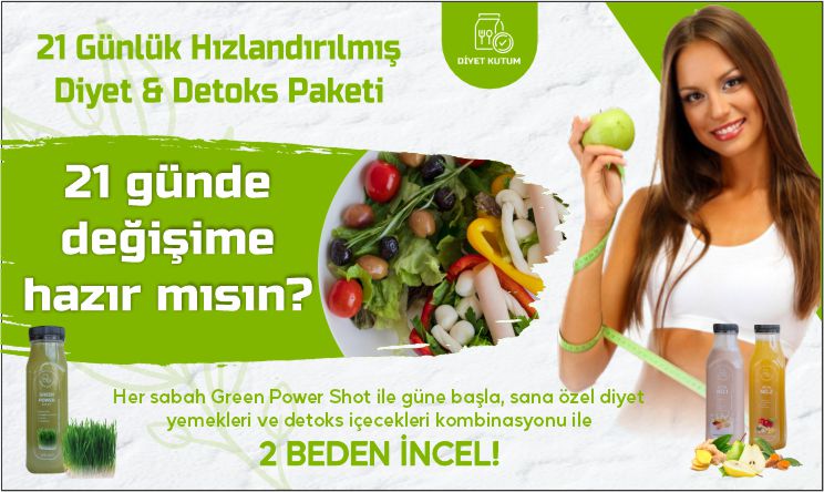 21 Günlük Hızlandırılmış Diyet ve Detoks Paketi